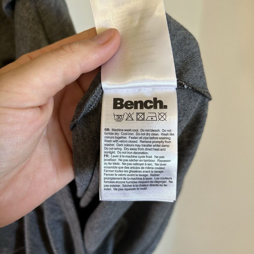Bench Grey Gathered Tank Dress Small Slightly Asymmetrical Women's - Picture 5 of 9